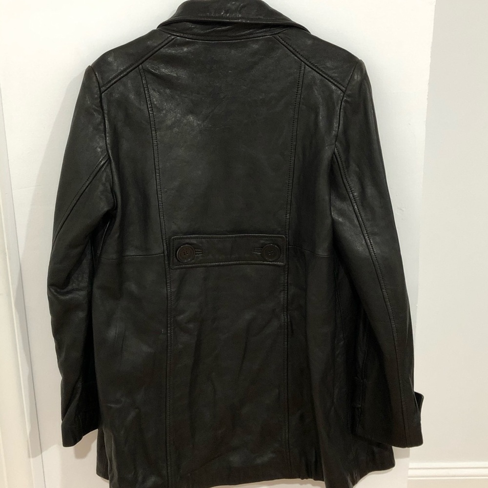 BLACK LEATHER JACKET - Picture 7 of 11
